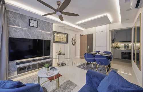 Contemporary Living Room at Valley Spring @ Yishun
