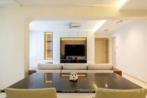 Contemporary Living Room at Tampines | 501 Tampines
