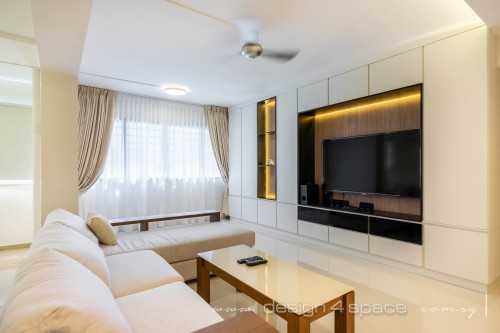 Contemporary Living Room at Tampines | 501 Tampines
