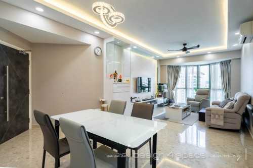 Contemporary Living Room at Choa Chu Kang | Yew Mei Green
