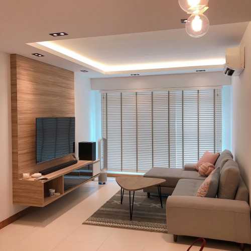 Scandinavian Home Theatre at HDB BTO resale flat