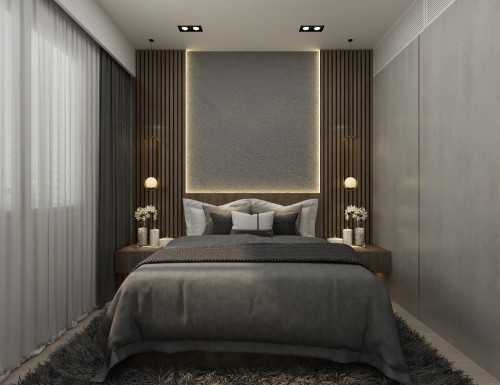 Minimalist Bedroom at Punggol Northshore 2