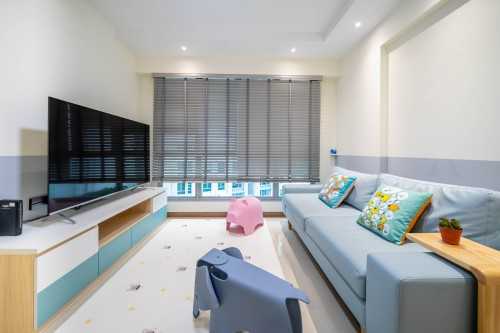 Scandinavian Living Room at Woodleigh | Alkaff Vista
