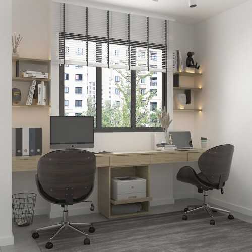 Modern Study at 5rm resale HDB apt @ Punggol