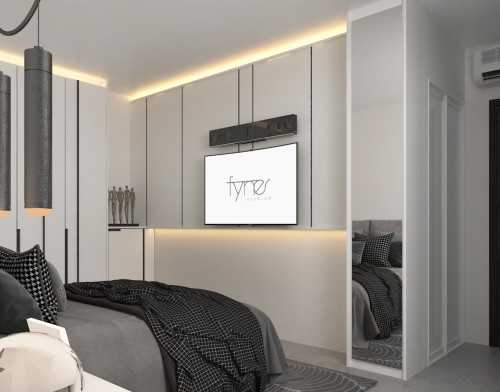 Modern Bedroom at 5rm resale HDB apt @ Punggol