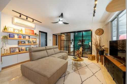 Scandinavian Living Room at Toh Yi Gardens