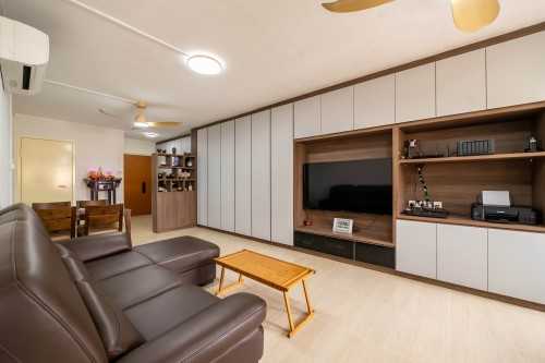 Contemporary Living Room at 774 Bedok Reservoir