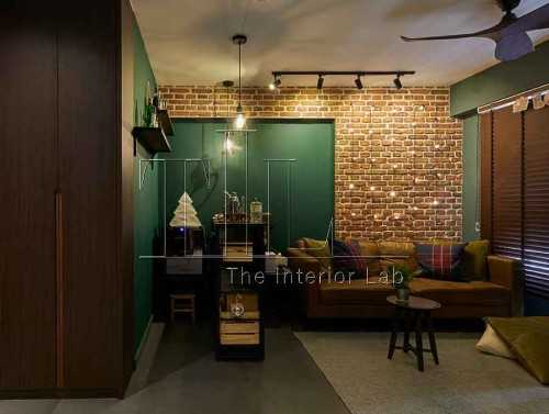 Industrial Living Room at Buangkok Woods
