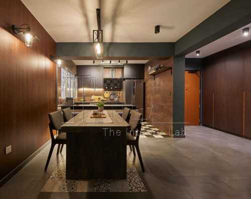 Industrial Dining Room at Buangkok Woods