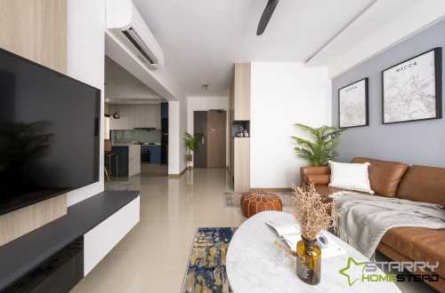 Modern Living Room at 458B Sengkang West Road