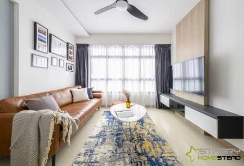 Modern Living Room at 458B Sengkang West Road