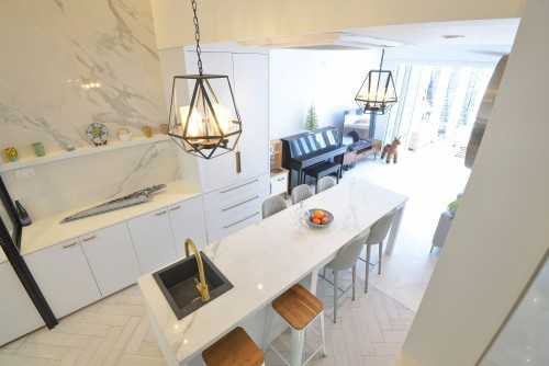 Modern Kitchen at Landed House - 63 kew crescent