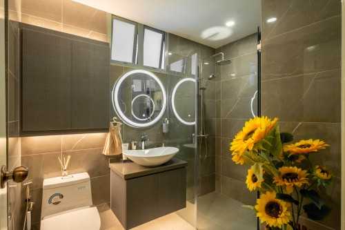 Modern Bathroom at Bukit Batok | Hume Park II
