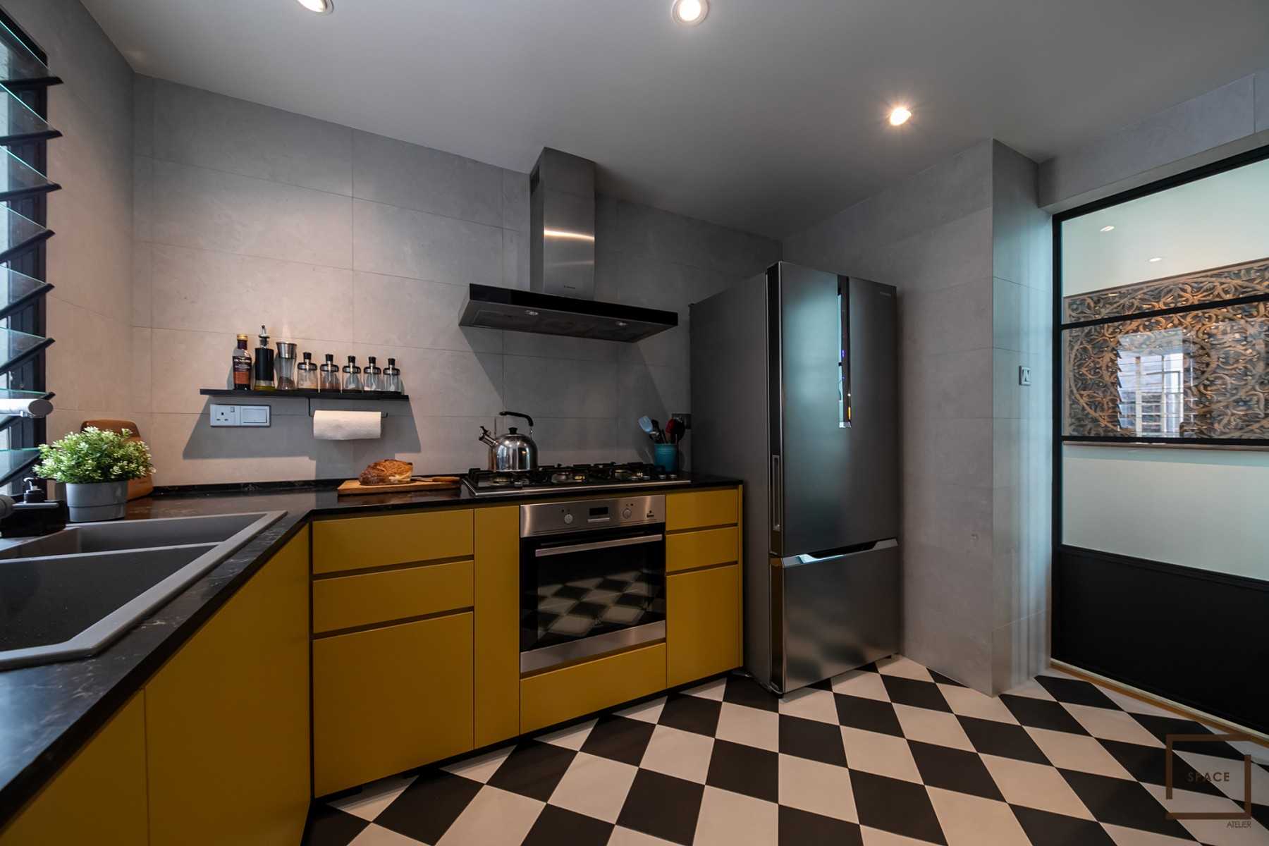 Eclectic Kitchen with Countertop and Kitchen Accessories