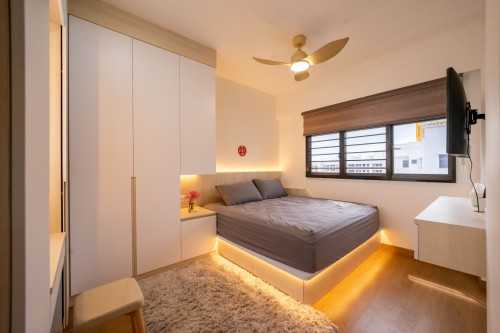 Scandinavian Bedroom at 479 Yishun
