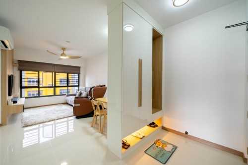 Scandinavian Living Room at 479 Yishun