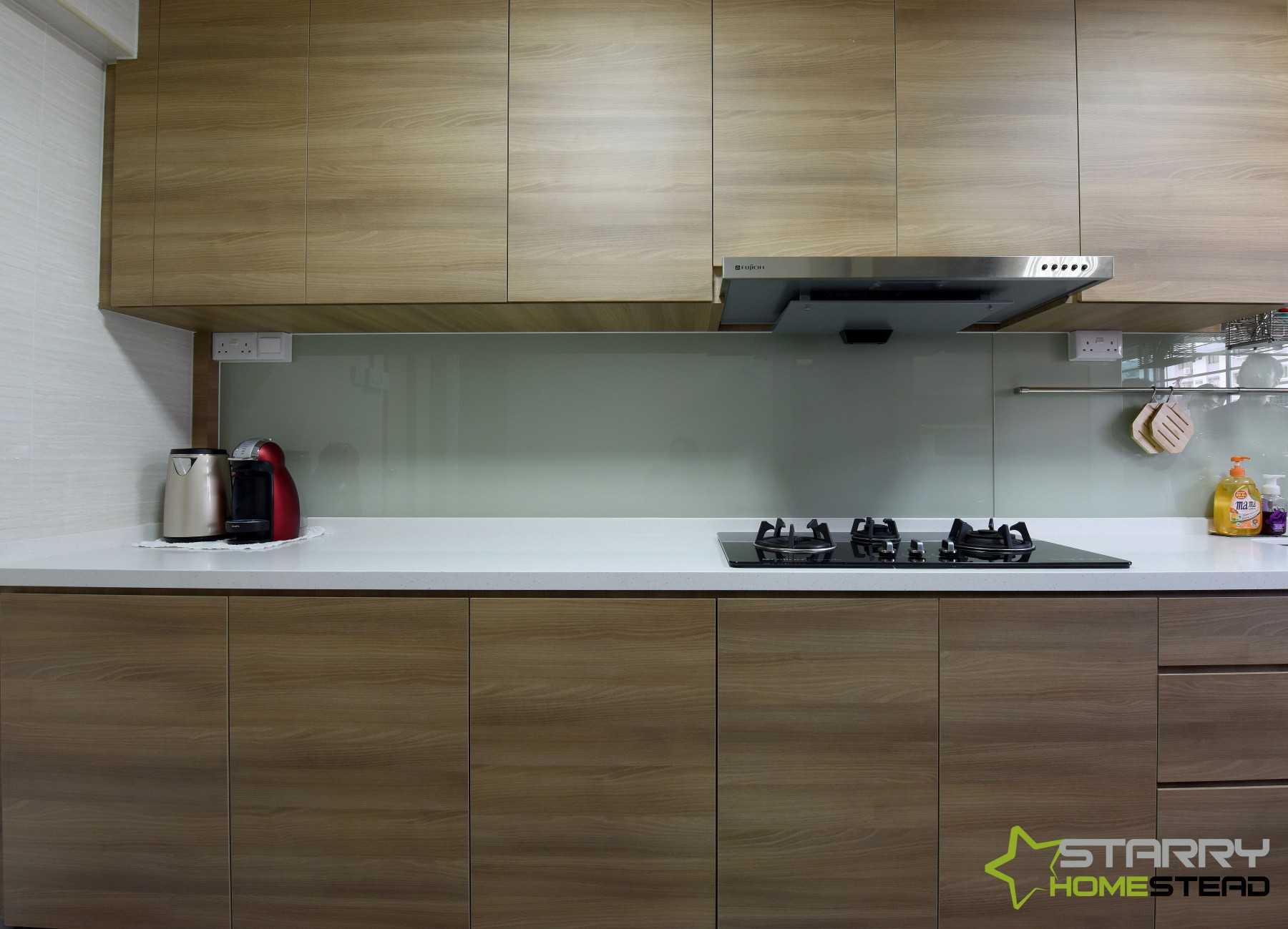Industrial Kitchen with Countertop and Kitchen Accessories