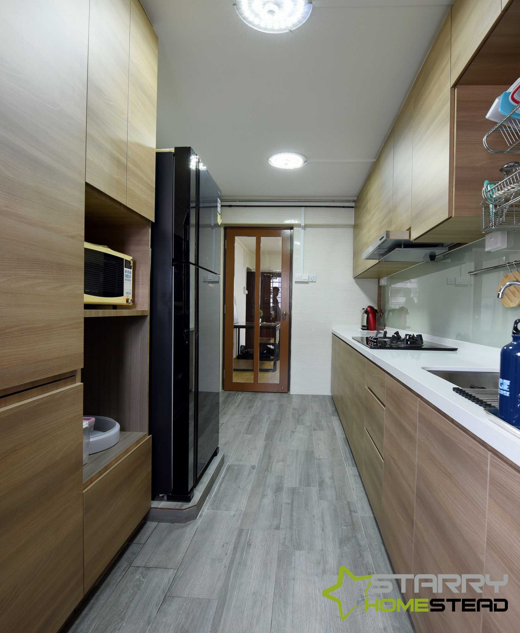 Industrial Kitchen with Countertop and Kitchen Accessories