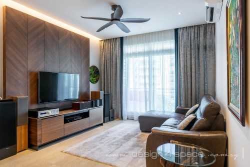Contemporary Living Room at Bukit Panjang | Hllington Green