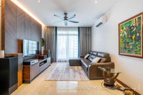 Contemporary Living Room at Bukit Panjang | Hllington Green