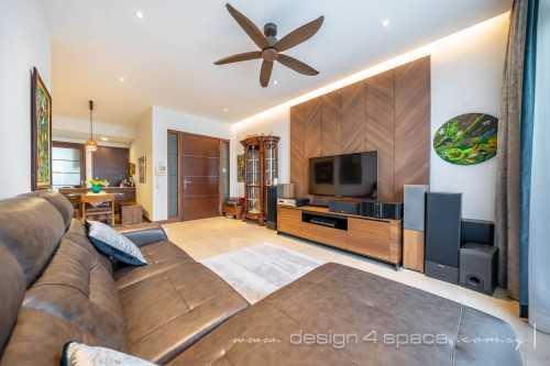 Contemporary Living Room at Bukit Panjang | Hllington Green