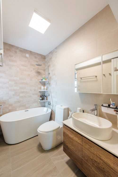 Contemporary Bathroom at 270A Sengkang Central