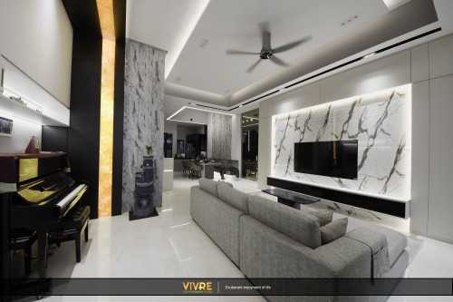 Modern Living Room at Luxus Hill Drive