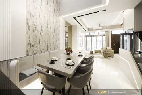 Modern Dining Room at Luxus Hill Drive