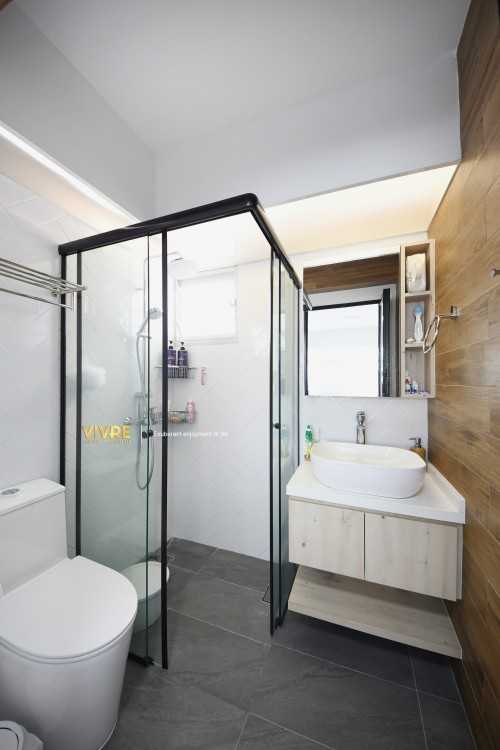 Scandinavian Bathroom at 454 Fajar Road
