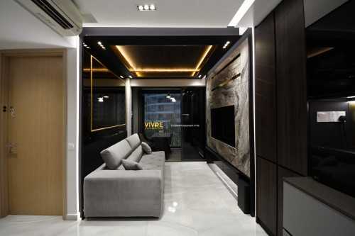 Modern Living Room at High Park Residences