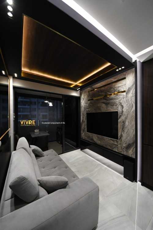 Modern Living Room at High Park Residences