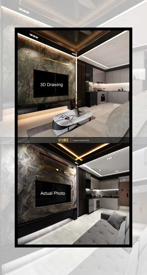 Modern Living Room at High Park Residences
