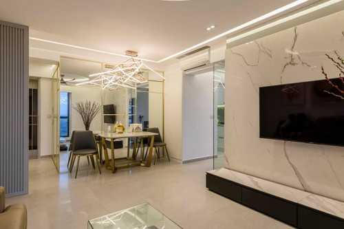 Contemporary Living Room at Dawson