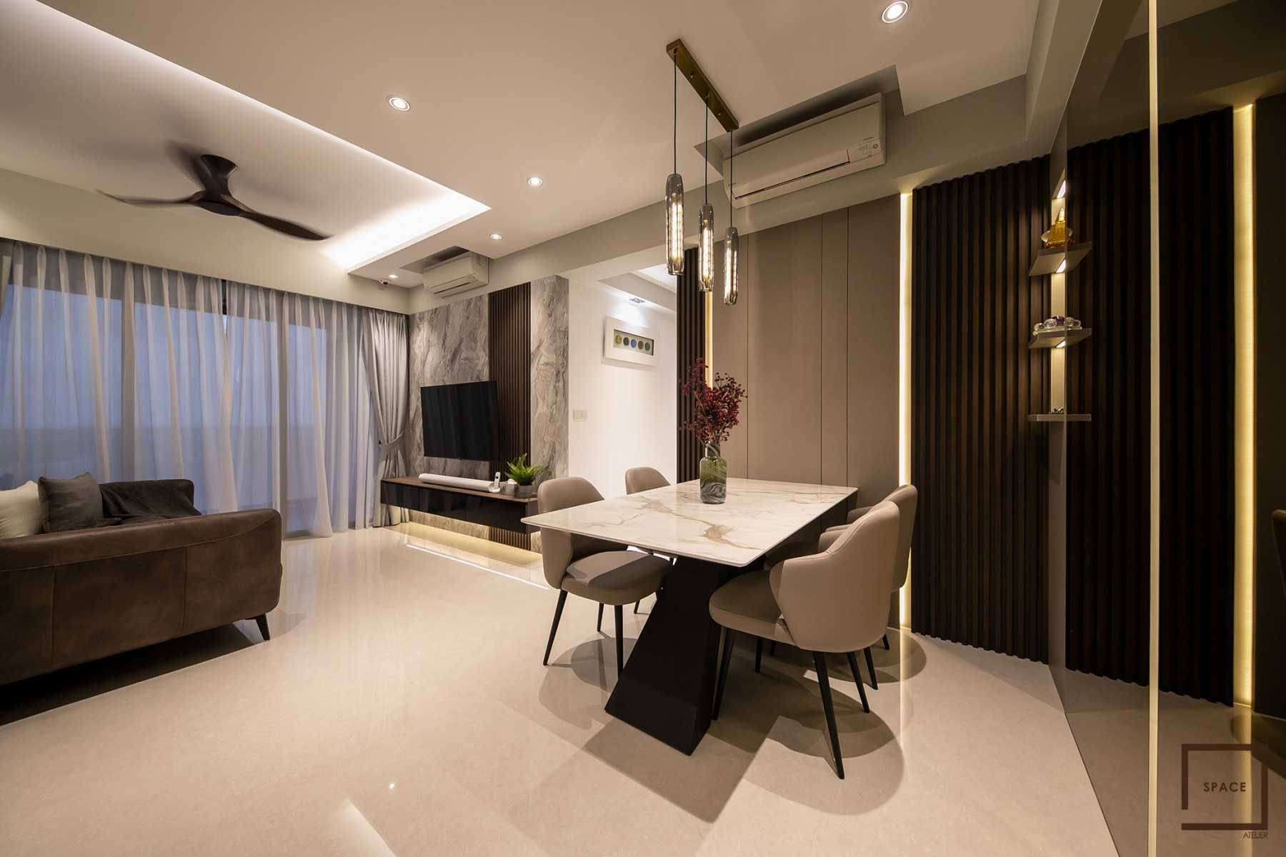 Modern Living Room with TV Console and Sofa