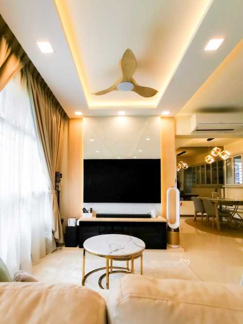 Contemporary Living Room at 875B Tampines