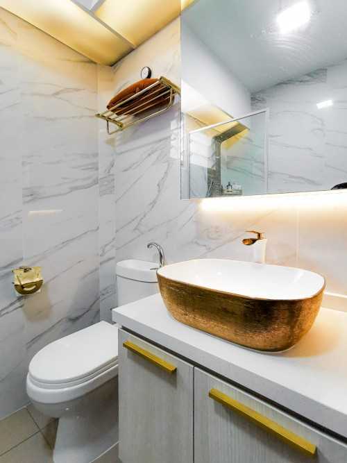 Contemporary Bathroom at 875B Tampines
