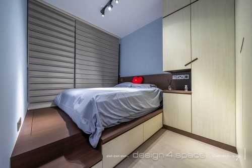 Contemporary Bedroom at Sengkang | Le Fiesta