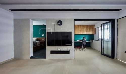 Contemporary Living Room at 93 Geylang Bahru