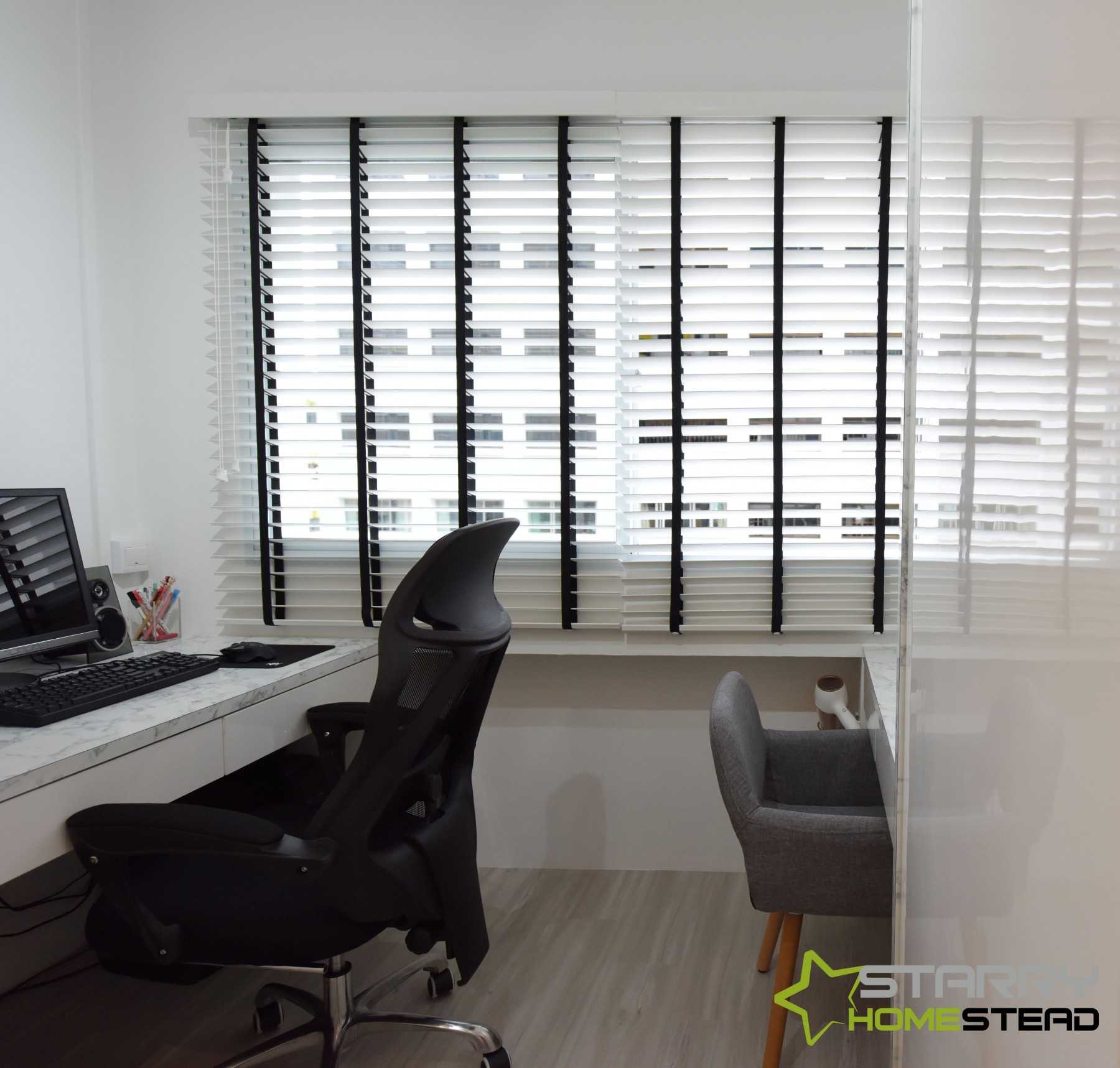 Scandinavian Study with Desk and Desk Chairs