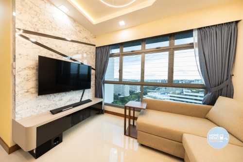 Modern Living Room at 316A Punggol Way