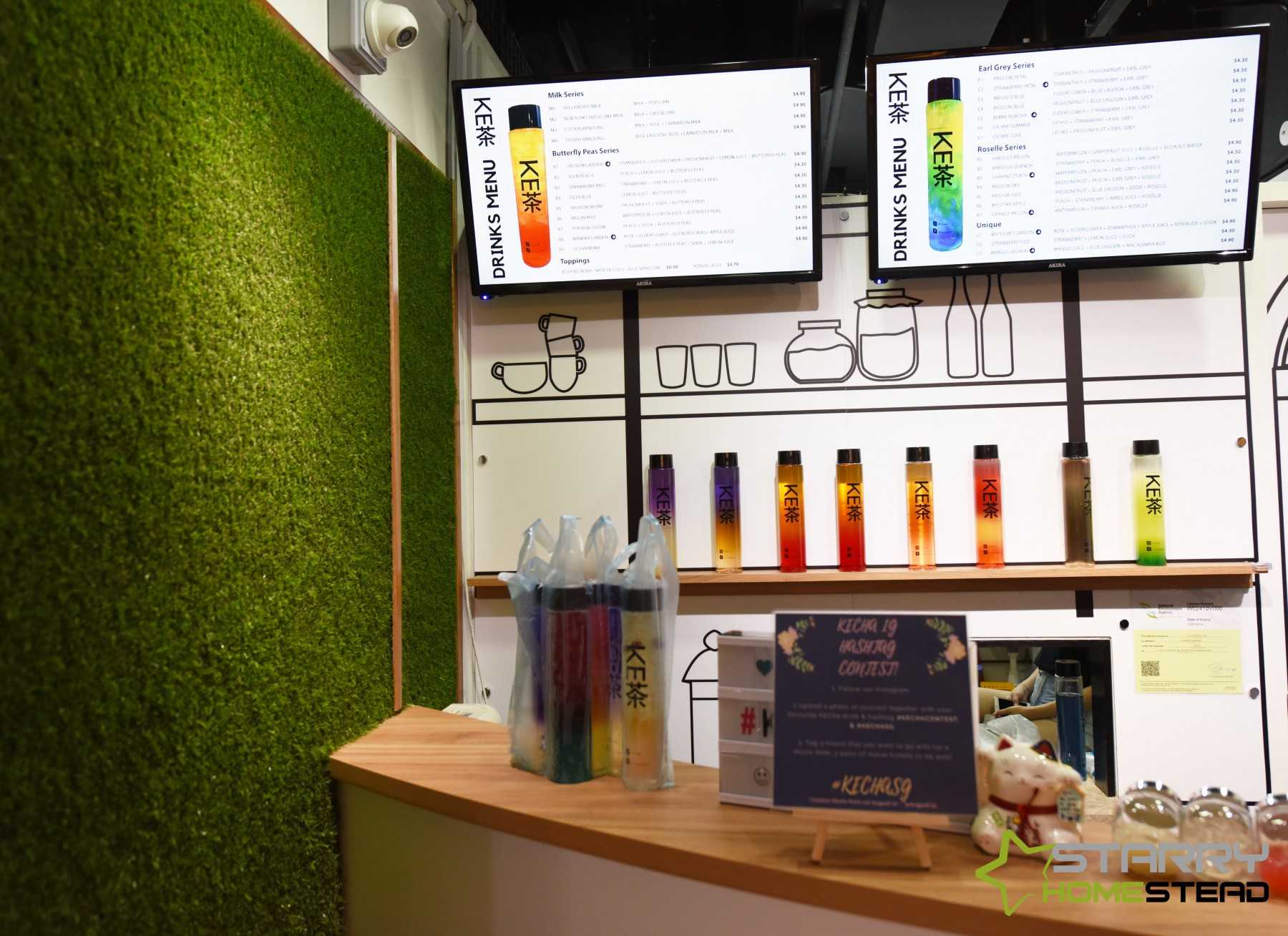 Scandinavian Shopfront with Bar Counter and TV