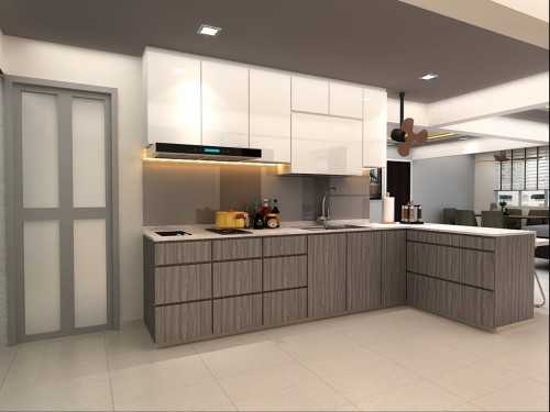 Minimalist Kitchen at 128 Bishan St 12