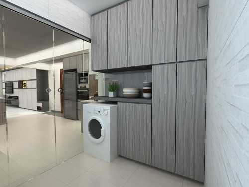 Minimalist Kitchen at 128 Bishan St 12