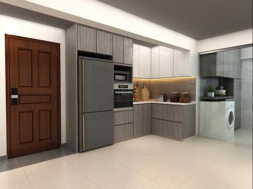 Minimalist Kitchen at 128 Bishan St 12