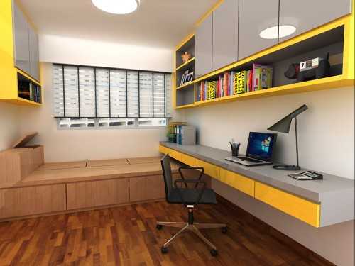 Contemporary Home Office at 26A St George's Road