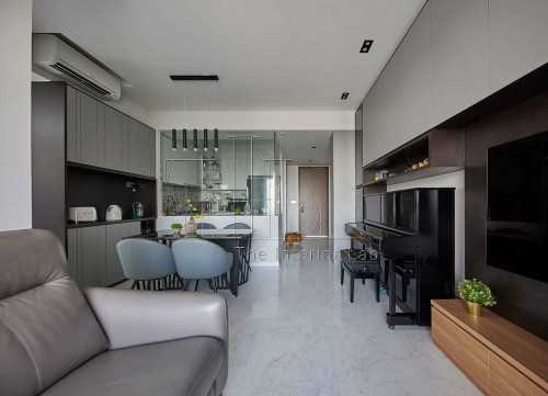 Contemporary Living Room at 1 Dundee Road