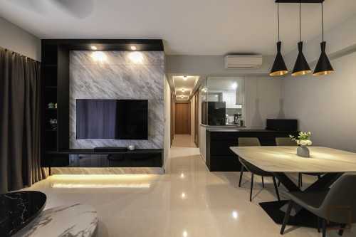 Contemporary Living Room at 4- BEDROOM EC @ RIVERCOVE RESIDENCE