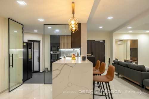 Contemporary Dining Room at Yio Chu Kang | Grande Vista