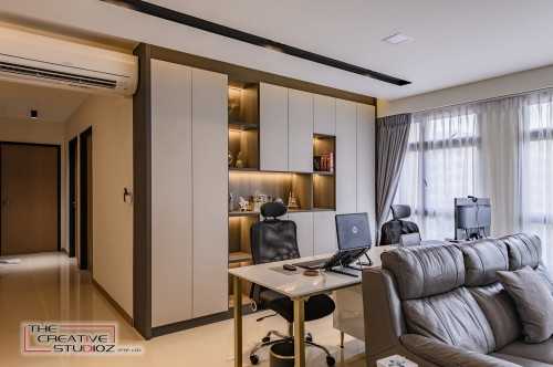 Modern Living Room at Sengkang Fernvale Woods