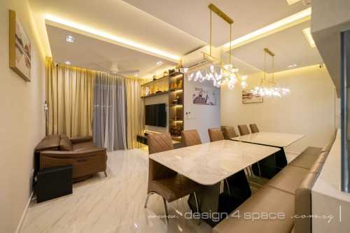 Contemporary Dining Room at Bukit Batok | Le Quest